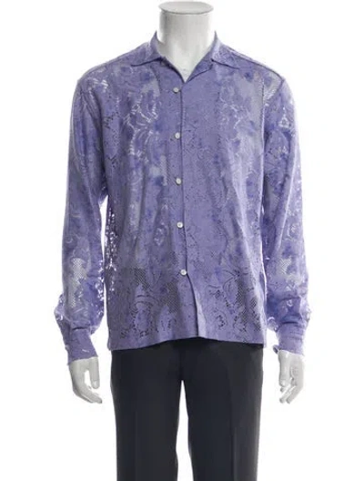 Pre-owned Bode Long Sleeve Shirt In Purple