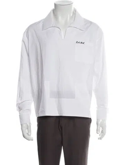 Pre-owned Bode Long Sleeve Shirt In White