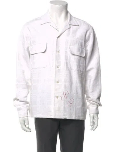 Pre-owned Bode Long Sleeve Shirt In White
