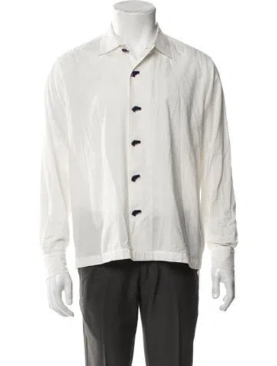 Pre-owned Bode Long Sleeve Shirt In White