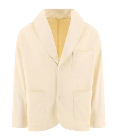 Bode Long-sleeved Casual Jacket In Beige