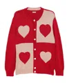 Bode Long-sleeved Knitted Cardigan In Red