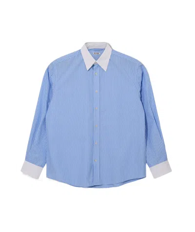 Bode Long-sleeved Shirt In Blue