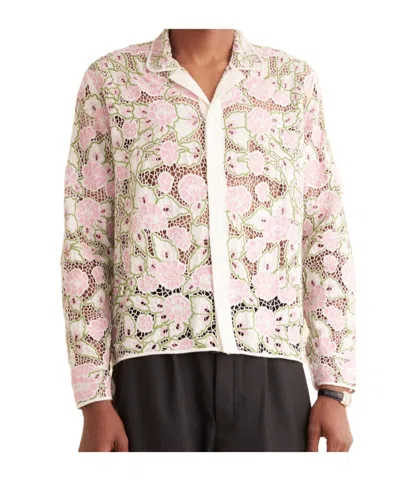 Bode Long-sleeved Shirt In Pink