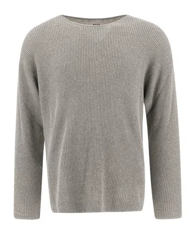 Bode Long-sleeved Sweater In Gray
