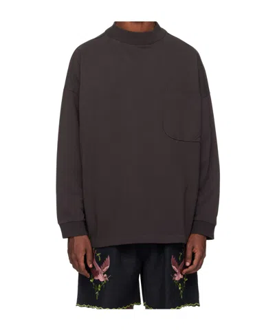 Bode Long-sleeved T-shirt In Black