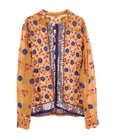 Bode Long-sleeved Shirt In Orange