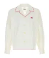 Bode Redbud Long Sleeve Shirt In White