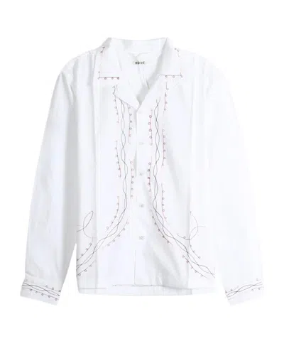 Bode Long-sleeved Shirt In White