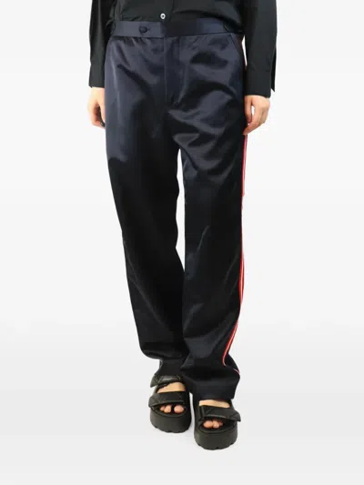 Pre-owned Bode Major League Side-stripe Trousers In Blue