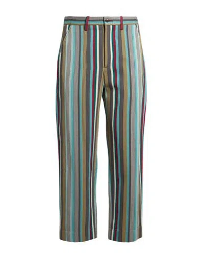 Bode Man Pants Azure Size 31 Cotton In Blue