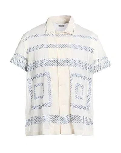 Bode Man Shirt Beige Size M Cotton In White