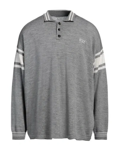 Bode Man Sweater Grey Size L Wool In Gray
