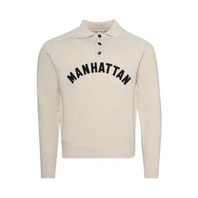 Pre-owned Bode Manhattan Polo 'cream Cream' | White | Men's Size L