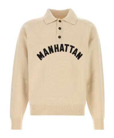 Bode Manhattan Polo Shirt In Nude