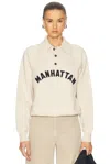 Bode Manhattan Polo Sweater In Cream