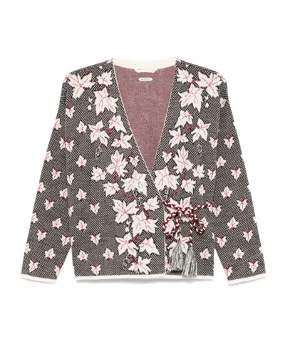 Bode Maple-jacquard Cardigan In Multicolor
