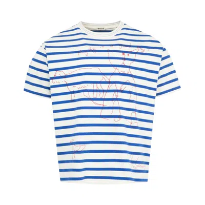 Pre-owned Bode Margate Tee 'blue/multicolor' | Multi-color | Men's Size Xxl
