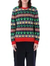 Bode Marin Patterned-jacquard Jumper In Black