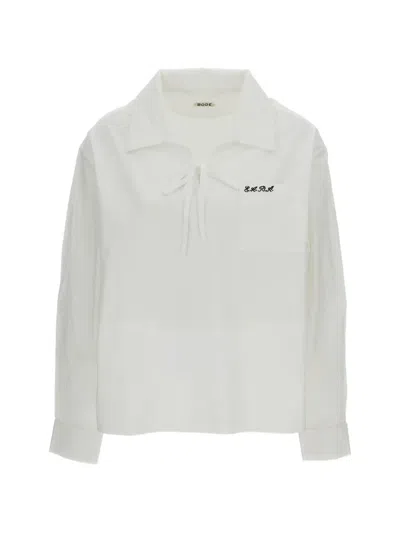 Bode Maze Tie-fastening Shirt In White