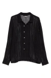 BODE MEANDERING LACE BUTTON-UP SHIRT