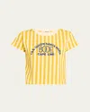 Bode Medalist Embroidered Stripe T-shirt In Ylmlt