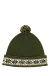 Bode Men Arm Green Wool Moritz Beanie Hat In Green