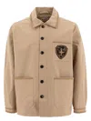 Bode Cotton Coat In Beige