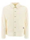 Bode Boxy Cotton Jacket With Button-up Front In White