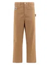Bode Brown Embroidered Knolly Brook Trousers In Brown