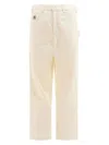Bode Off-white Greenskeeper Knolly Brook Trousers In Neutral