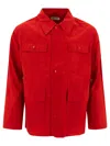Bode Boxy Red Cotton Jacket In Red