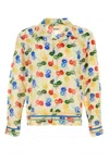 Bode Men Printed Cotton Flower Stamp Shirt In Multi
