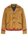Bode Brown Regular Fit Jacket In Orange