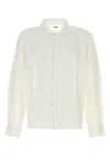 Bode Men White Linen Belvoir Shirt In White