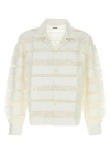 Bode White Poplin Shirt In White