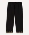 Bode Mens Black Laurelist Pyjama Trousers In Black