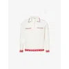 Bode White Cherry Lane Beaded Shirt In White