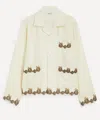 Bode Mens Cream Laurelist Overshirt In White