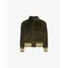 Bode Mens Green Multi Peerie Banbury Corduroy-texture Regular-fit Cotton Jacket In Green Multi