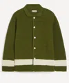 Bode Green Crochet Marsh Shirt In Green