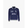 Bode Club Polo Shirt In Navy