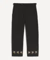Bode Mens Pointer Side-panel Chino Trousers In Black