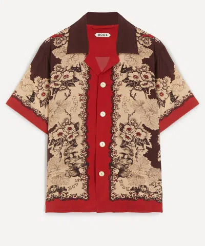 Bode Mens Storybook Short-sleeve Shirt In Multi