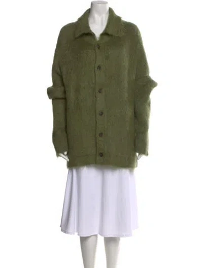 Pre-owned Bode Merino Wool Sweater In Green