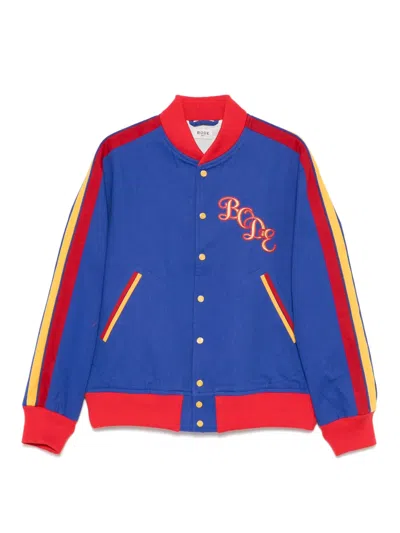 Bode Metropolitan Rally Jacket In Blue
