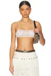 Bode White Middlemist Bra In Cream