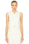 Bode Mohair Waistcoat In Ivory