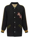 Bode Monogram Snap Reversible Jacket In Black