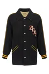 Bode Monogram Snap Reversible Jacket In Black